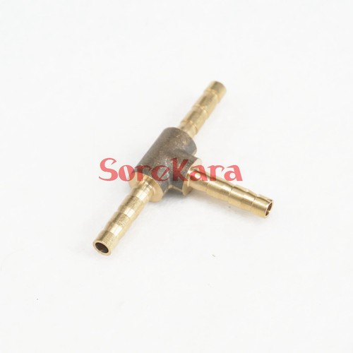 2pcs Fit 3-25mm Hose Barbed Equal Reduce Tee 3 Ways Brass Pipe Fitting - Picture 5 of 16