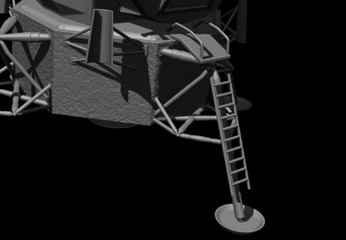 Lunar Module Apollo 11 - STL-OBJ FILES - FOR 3D printers - 第 17/20 張圖片