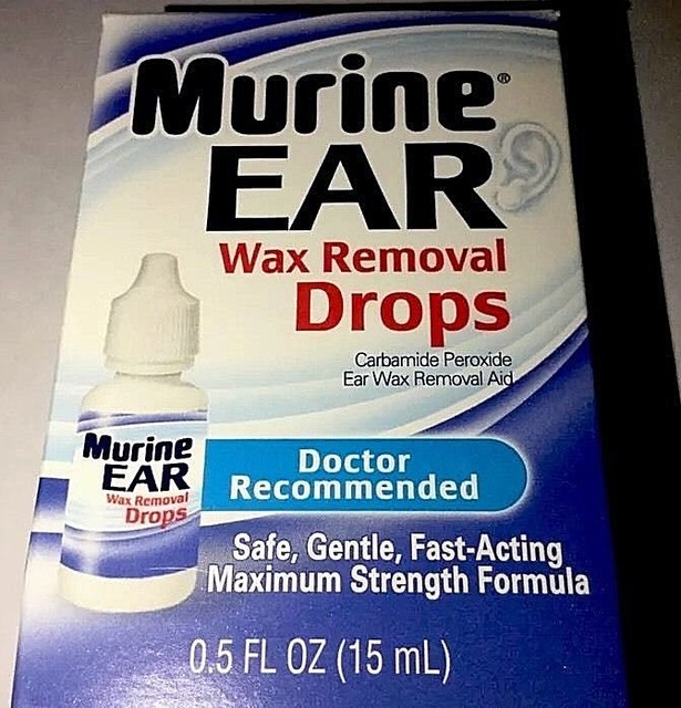 Murine Ear Wax Removing Drops 0.5 oz Ear Wax Removal New In Box Expires