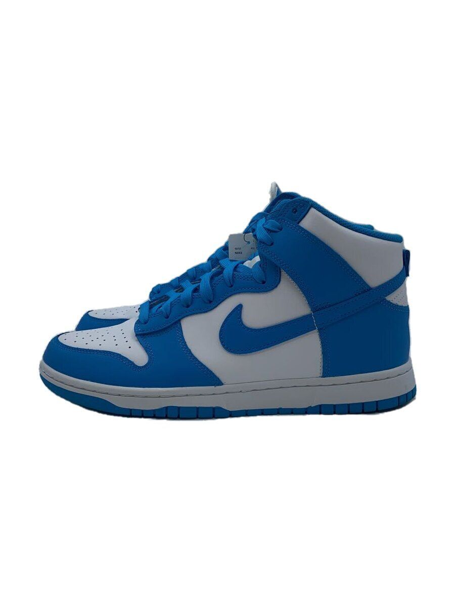 Nike High Top Sneakers Dunk Hi Retro US 10.5 Blue Leather Used | eBay