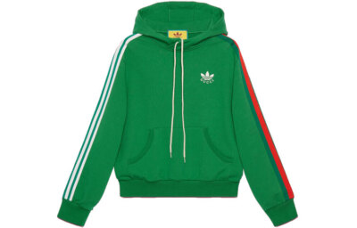 Gucci x adidas SS22 Cotton Streak Hoodie Green Unisex