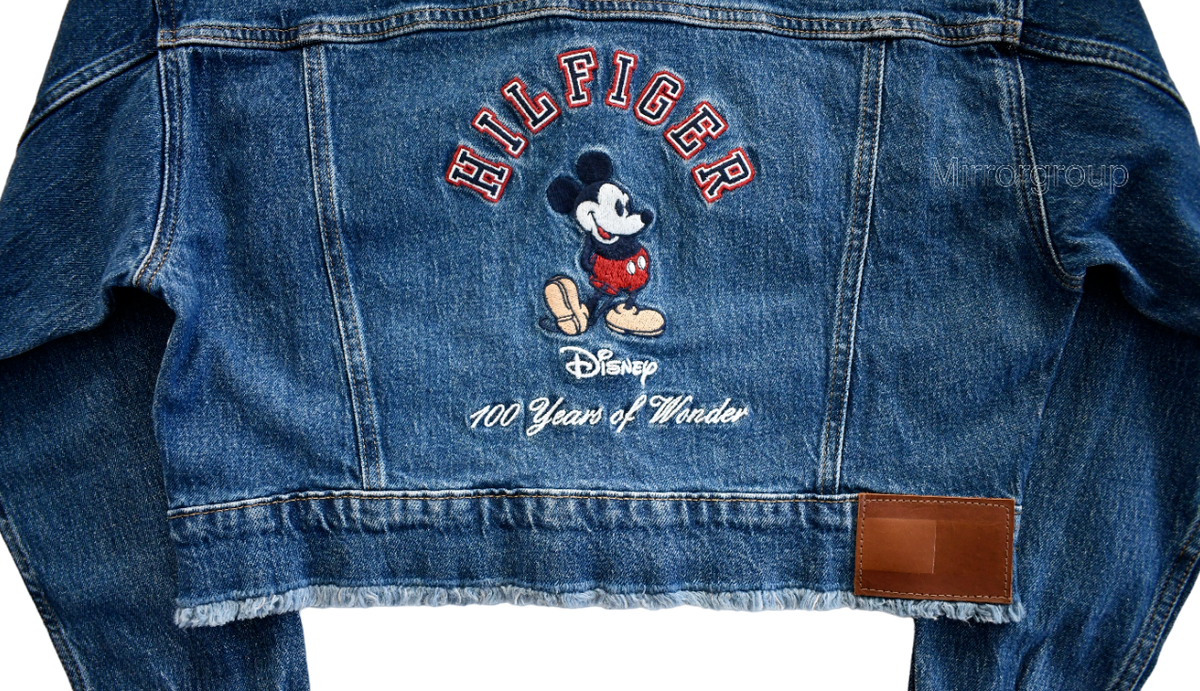 NEW TOMMY HILFIGER & DISNEY MICKEY Cropped DENIM Jacket XXS