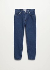 BNWT Mango Womens Mom 100% cotton jeans UK Size 18 RRP: £35.99