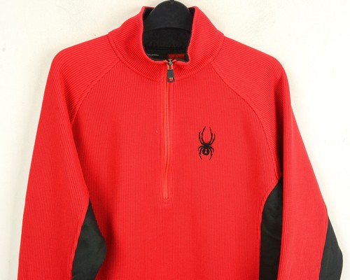 Spyder HERREN Sweatshirt Jacke UK 38 Training SPORTS Outdoor Rot Top - Bild 2 von 4