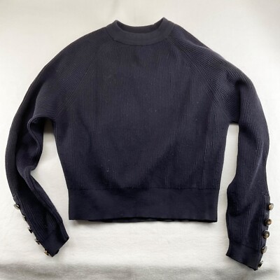 RARE Sezane SAMI JUMPER wool sweater navy blue M bust36 | eBay