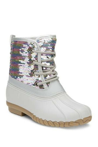 Olivia Miller Girls pink rainbow Sequin 