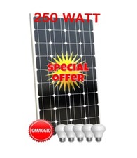 KIT FOTOVOLTAICO 2 KW PANNELLO 250W CAMPER NAUTICA ACCUMULO PER BATTREIA