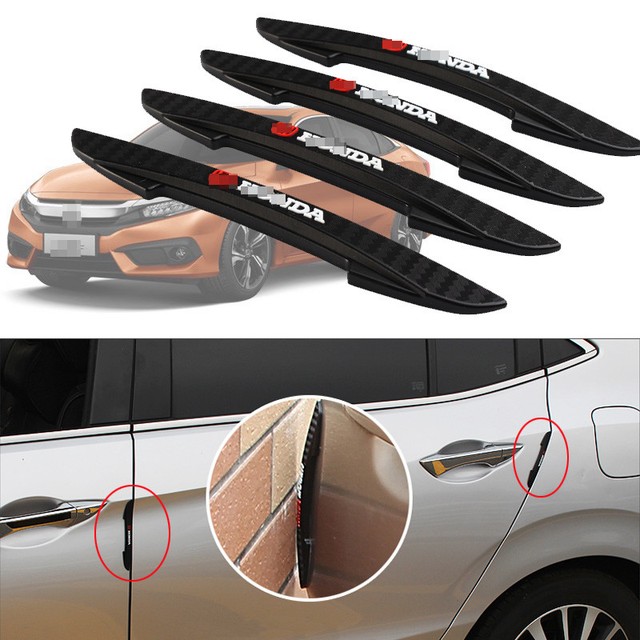 For Honda Civic Car Side Door Edge Guard Bumper Trim Protector 4pcs PVC