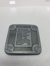 XIII Olympic Winter Games 1980 Lake Placid Metal Belt Buckle