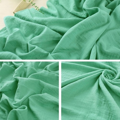 Double Gauze Crinkled Washing Cotton Fabric Dressmaking Baby Clothes Muslin 58"W - Picture 7 of 38