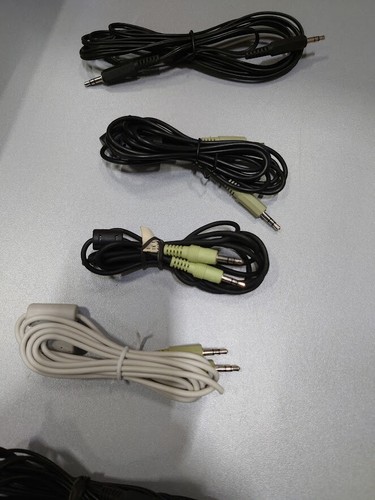 LOTTO DI 10 Sconosciuta Per Varie Marche & Modello Audio Stereo Cavo Usato - Foto 11 di 17
