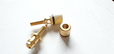 Teufel Boxen Anschluss Kontakt Farbe Gold NEU ( Schwarz Ring ) für Ultima