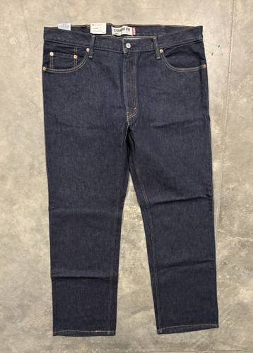 Pantalones de mezclilla para hombre LEVI'S 505 40x32 calce recto lavado oscuro nuevos con etiquetas