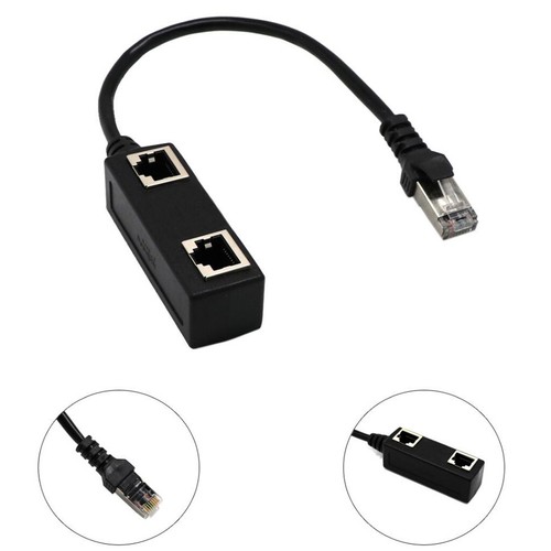 Rj45 Splitterkabel 1 bis 2 Port Internet Extender Netzwerkanschlüsse mit - Afbeelding 3 van 7
