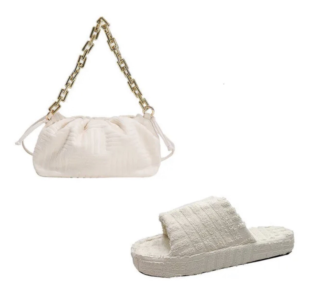 White Comfort Slides for Men and Women - Soft & Stylish-image