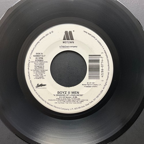Boyz II Men, 4 Seasons Of Loneliness, 7" 45rpm, Vinyl NM - Picture 2 of 2