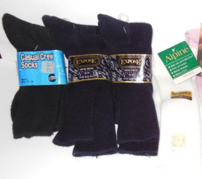 Vintage New Old Stock Men's Dress Socks, NWT Alpine, Expose, Blue