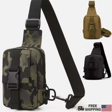 Men Small Chest Bag Pack Travel Sport Shoulder Sling Backpack Cross Body Outdoor