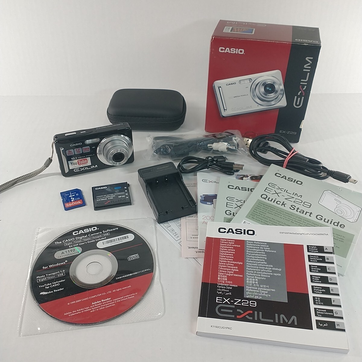 Casio EXILIM ZOOM EX-Z29 10.1MP Digital Camera - Black for sale