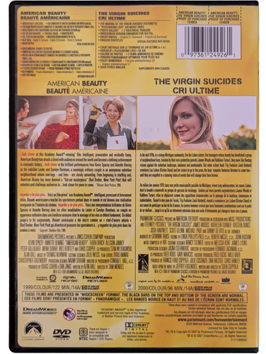 American Beauty and The Virgin Suicides (DVD, 1999) - Picture 2 of 2