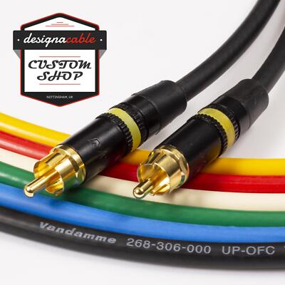 SPDIF Digital Audio Video Koaxialkabel. Cinch auf Cinch. Van Damme 75 Ohm Koax Gelb