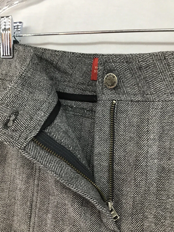 Falda recta Valerie Stevens gris espiga lana marca de lana talla 6 usada en excelente estado Foto 4 de 4