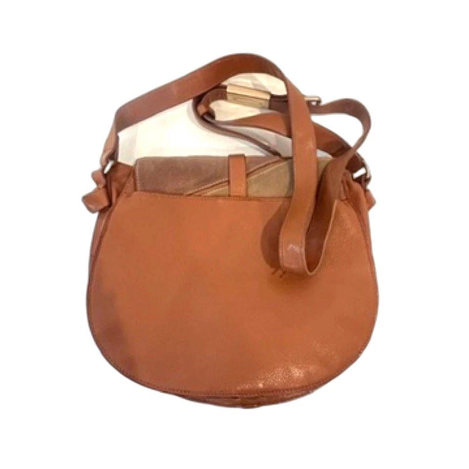 Bolso de Hombro Foley + Corinna Daisy Patchwork Cuero Marrón Hippie Boho Foto 4 de 4