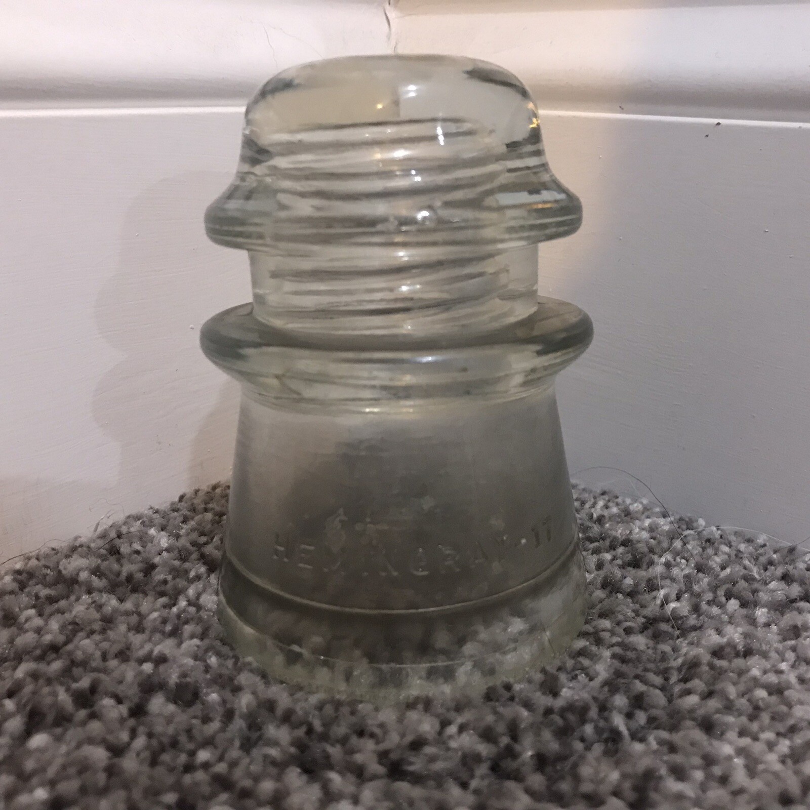Hemingray 17 Vintage Clear Hemingray 17 Glass Insulator Made in USA 52-42 Beehive ...