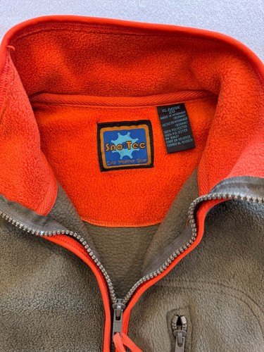 Chaleco de equipo para clima frío Sno-Tec para hombre XL polar cremallera completa capas senderismo - Imagen 2 de 4