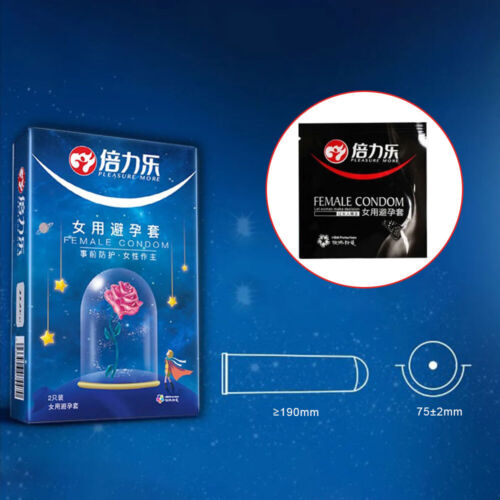 2Pcs/Lot Female Women Lubricated Latex Bulk Condoms Ultra Thin Sex Lubricated - Picture 4 of 11