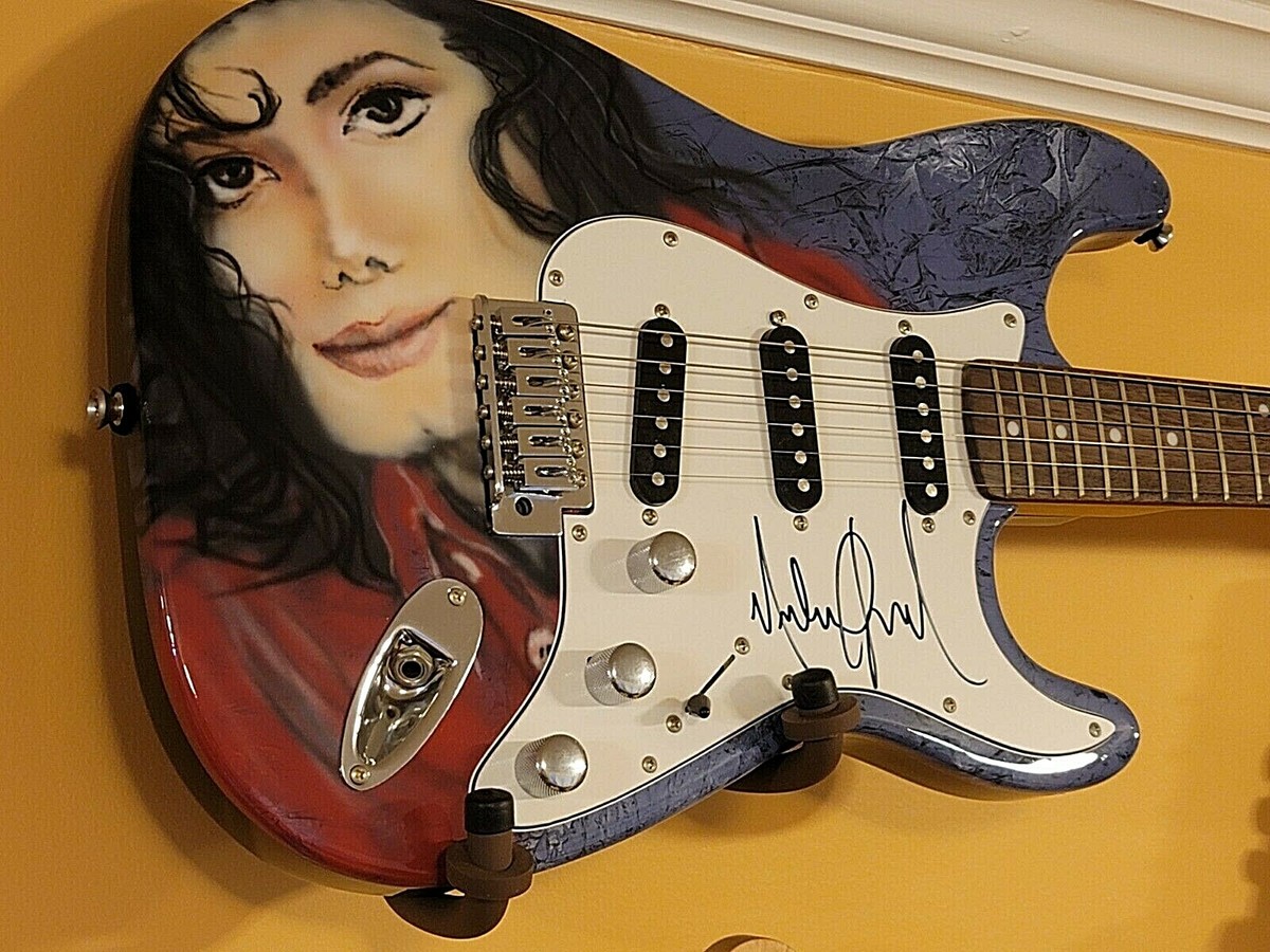 One of A Kind Autographed Michael Jackson Electric Guitar
