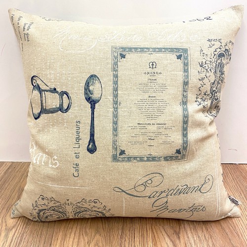 912. Clarke & Clarke, Bistro Aqua 100% Linen fabric. Price per 1/2 metre - Picture 5 of 6