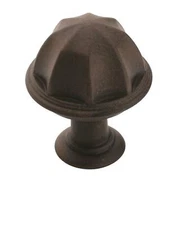 Antique Rust Eydon Transitional Round Cabinet Knob 1" Diameter For Kitchen And 