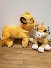 Disney Store The Lion King Simba plush x 2 toys Excellent Condition