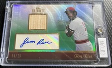 2011 Topps Tribute Jim Rice Red Sox 24/75 Autographed Bat Relic Auto #TAR-JR