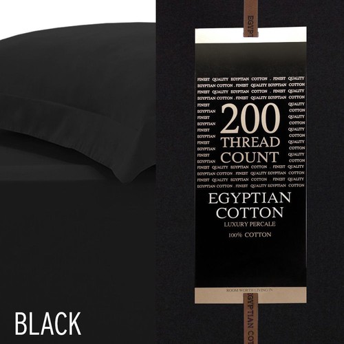 200 Fäden Extra Tiefe Spannbettlaken 16"/40CM Luxus 100% Ägyptische Baumwolle Alle 4 Größen - Bild 2 von 8