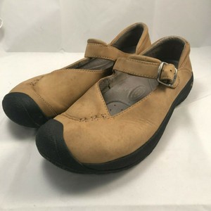 KEEN-Womens-Sandals-Size-9-Tan-Leather-Mary-Jane-Strap-Walking-Casual