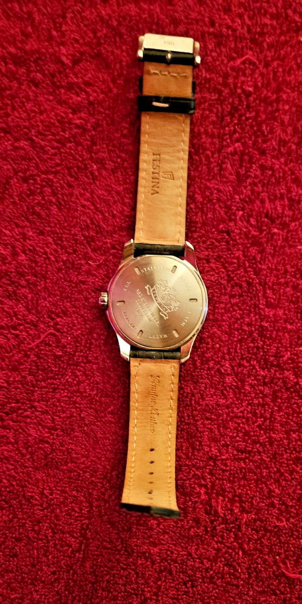 Festina Dual Time F16275 Brown Leather Men's Watch for sale online