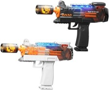 2 Pack Electric Water Guns with Realistic Gun Muzzle Flame,Automatic Water Gun