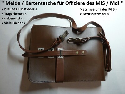 '' Meldetasche für Offiziere des MfS '' gestempelt