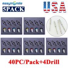 5Pack Dental 65% Fider Endodontic Quartz Fiber Resin Post Pile 1.0/1.2/1.4/1.6MM