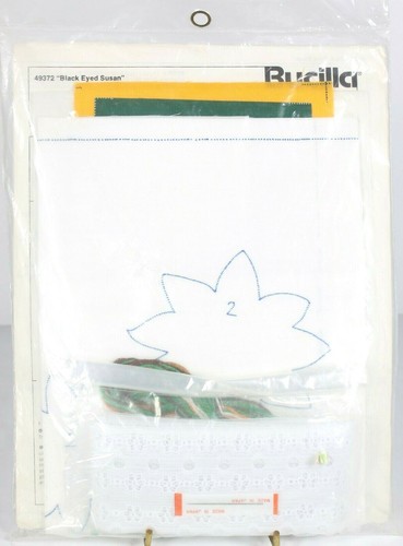 Bucilla Shadow Quilting Kit 49372 Classic Wildflowers Black Eyed Susans Pillow - Picture 3 of 3