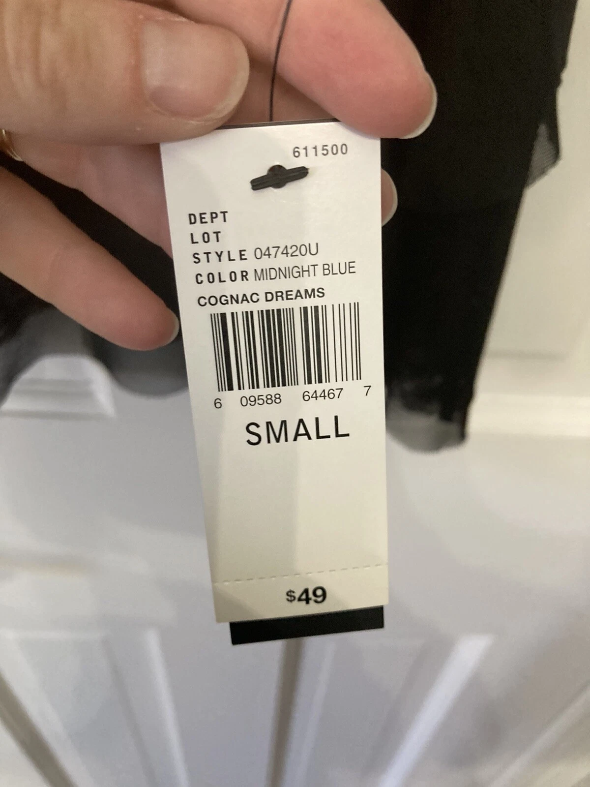 Camicetta donna ALYX. Blu navy con fondo in chiffon nero