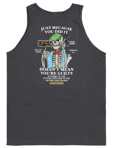 Open 925 Men's Tank Bullet Proof Tank Top Charcoal Unisex - 第 1/4 張圖片