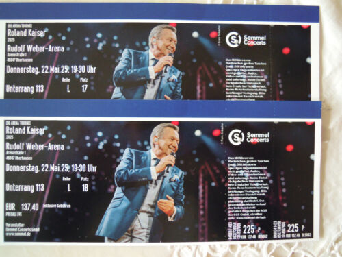 2 x ROLAND KAISER | Oberhausen | 22.05. | TOP PLÄTZE + PREIS | 65 Euro billiger