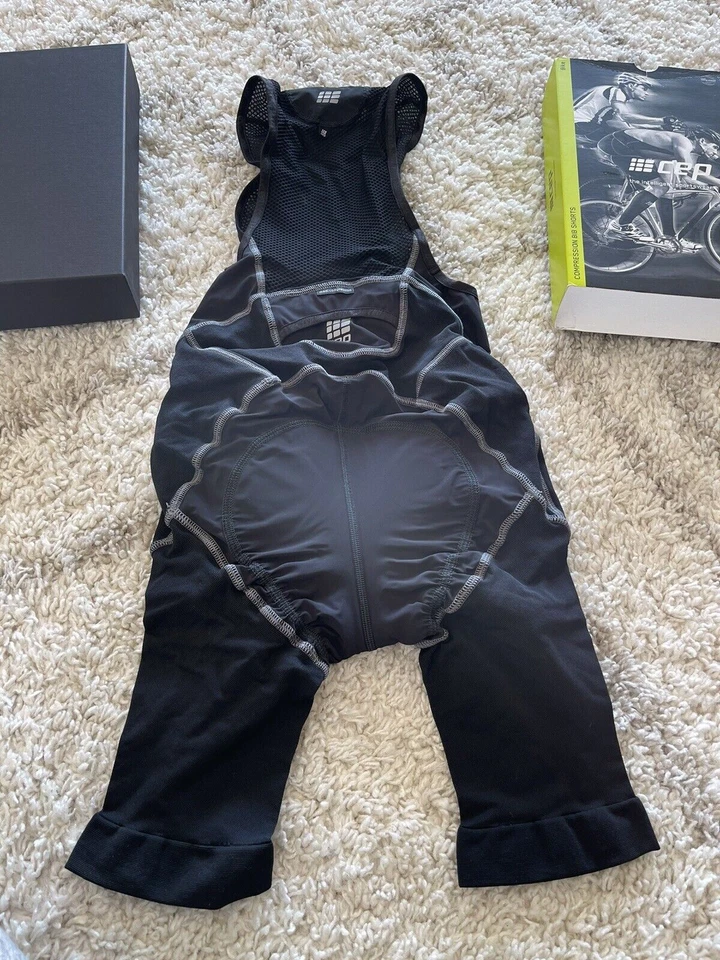 NEW - CEP Men's Compression Bib Shorts Size II (Small) Black W1315C2000 W1315 - Image 4 of 4