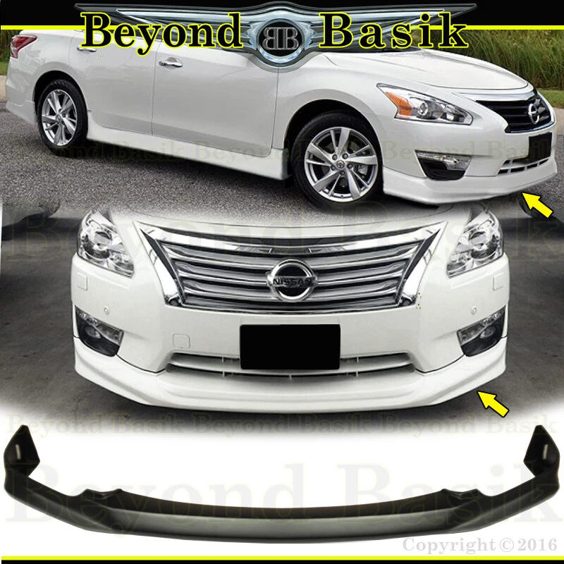 For 2013-2015 NISSAN ALTIMA Front+Rear Bumper Chin lip+Side Skirts 4pc Body Kit Foto 2 de 4