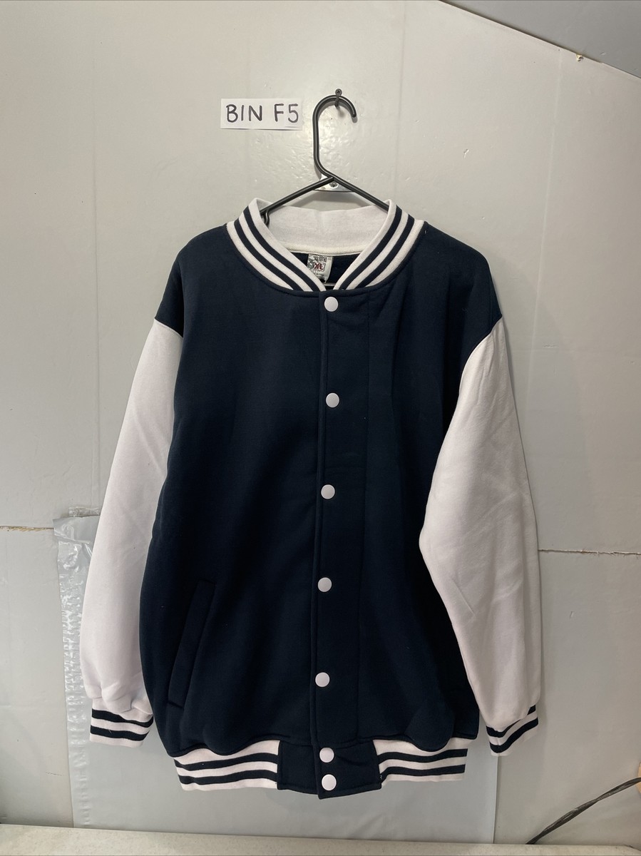 Beyond the Limit Navy White Varsity Jacket men's size XL | eBay