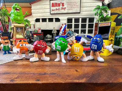M&M's Mini Figur 5 Set CANDY Figur PVC Sammler Spielzeug Neu