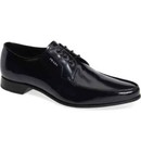 100% AUTHENTIC NEW MEN PRADA BLUE APRON TOE OXFORDS LOAFERS/DRIVERS UK 8/US 9 — photo 1